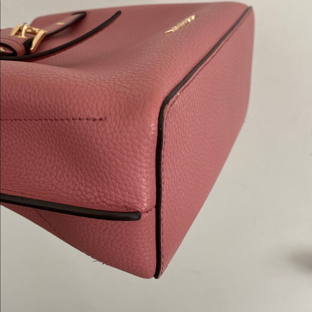 SOLD!Michael Kors Emilia Small Pebbled Leather Satchel Bag in Rose, Retails $498 - Picture 11 of 17